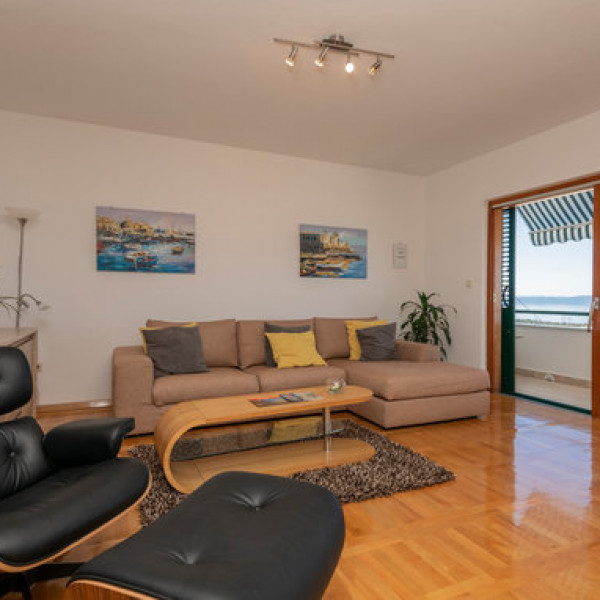 Living room, Holiday home MATE, Holiday home M A T E with a pool, Makarska, Dalmatia, Croatia Makarska